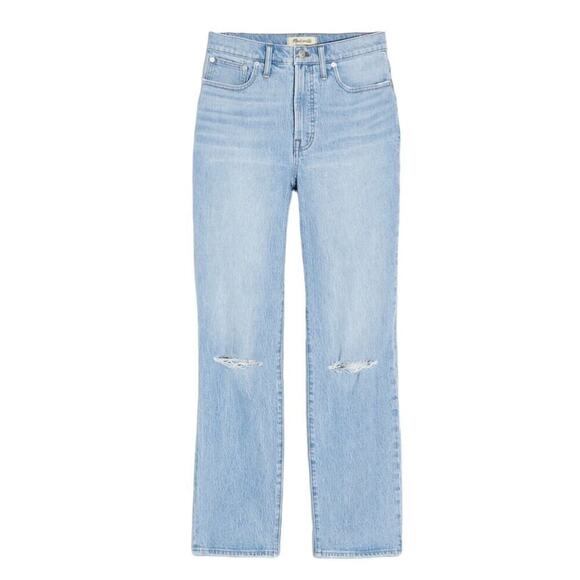Madewell Plus Perfect Vintage Straight Jeans Womens 24W Distressed NWT $138 - Picture 6 of 16
